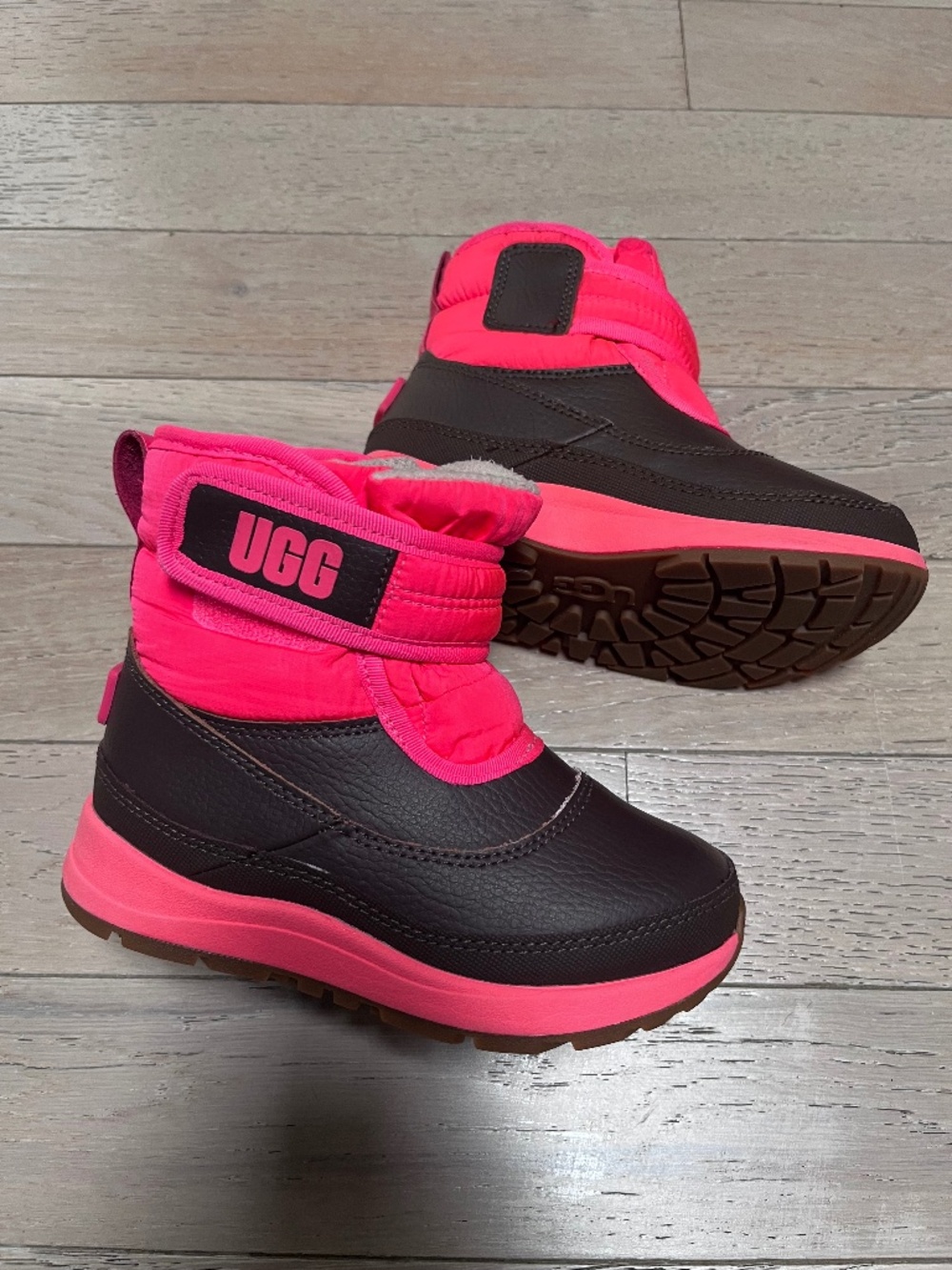 Ugg Girls Toddler Taney Weather Snow Boots Toddler Sz 10 Pink 3M Thinsulate